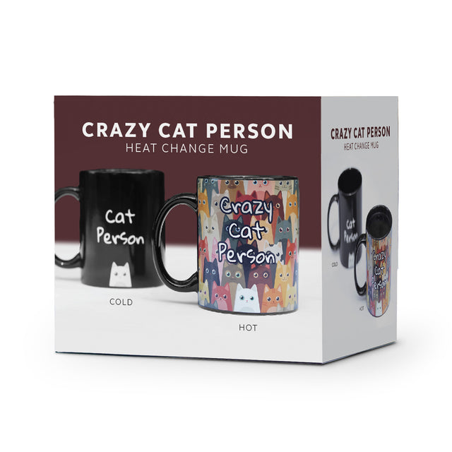 Crazy Cat Person Heat Change Mug