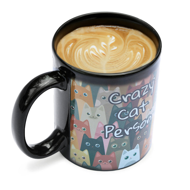 Crazy Cat Person Heat Change Mug