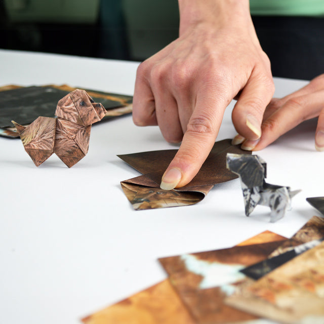 Hand Folding Origami Dogs Pikkii Paper Pups