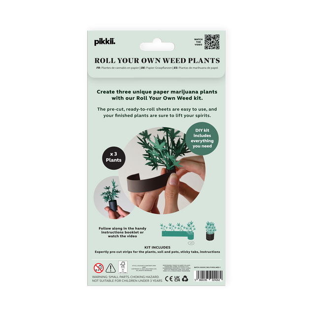 Roll Your Own Weed Plants - Paper Craft Kit