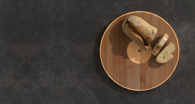 12" record bamboo chopping board by Pikkii