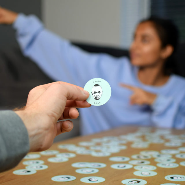 Find the face Usain Bolt card with player acting him out