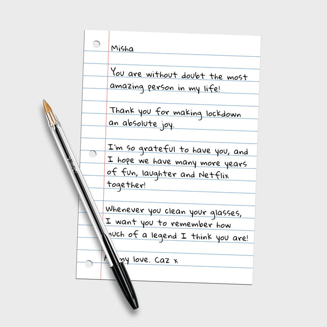 Personalised Letter Glasses Cloth