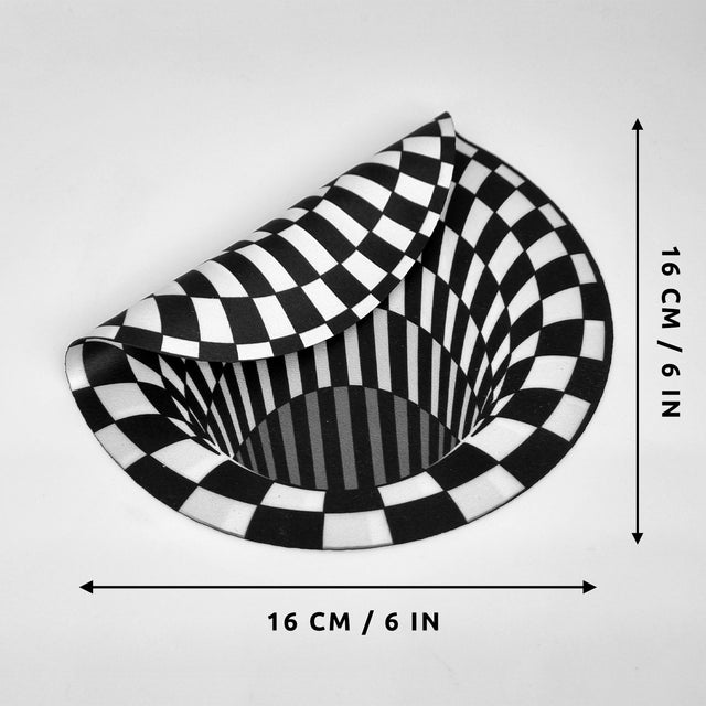 Optical Illusion Hole Glasses Cloth by Pikkii Dimensions