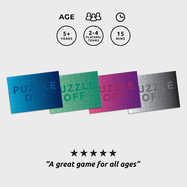Puzzle-Off Game by Pikkii Suitable for ages 5+ with 5 Star Review