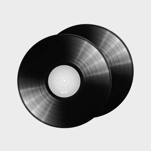 Pikkii Fun Microfiber Cloth - 6" Vinyl Record - Front and Back of Cloth