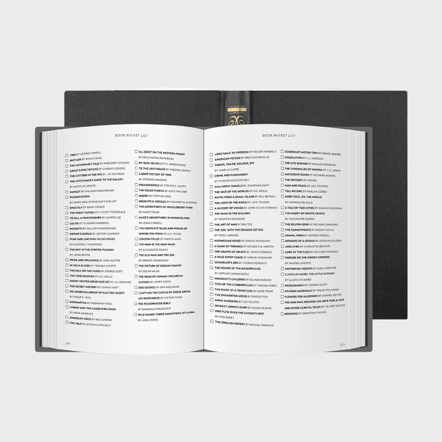Pikkii - Book Bucket List Microfiber Cloth - Front and Back of Cloth