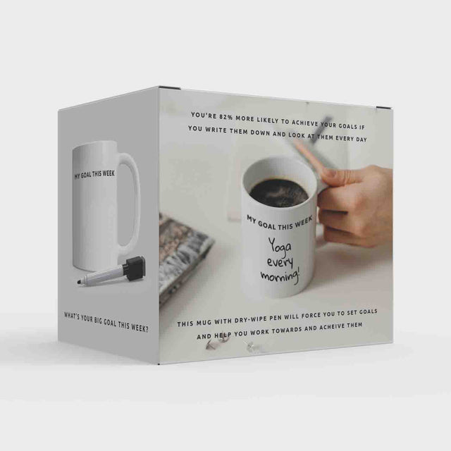 Pikkii - My Goal This Week Mug + Pen - Back of Packaging