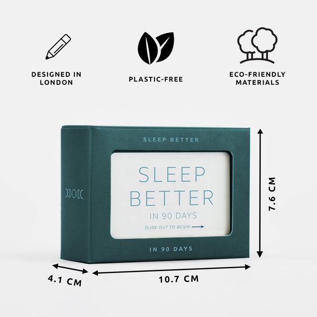 Sleep better in 90 days slide box by Pikkii dimensions and material information