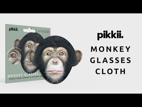 Monkey Microfiber Glasses Cloth by Pikkii Video