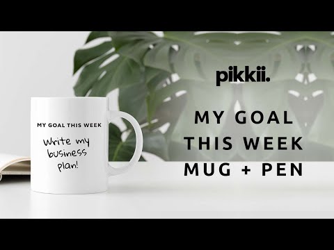 Video showing how to use the My Goal This Week Mug and Pen