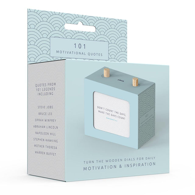 101 Motivational Quotes Scroll Box packaging front on white background