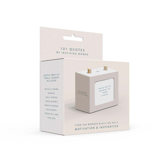 Pikkii 101 Quotes by Inspiring Women packaging front on white background