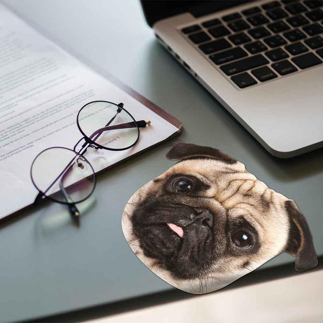 Pug Microfiber Cloth on desk