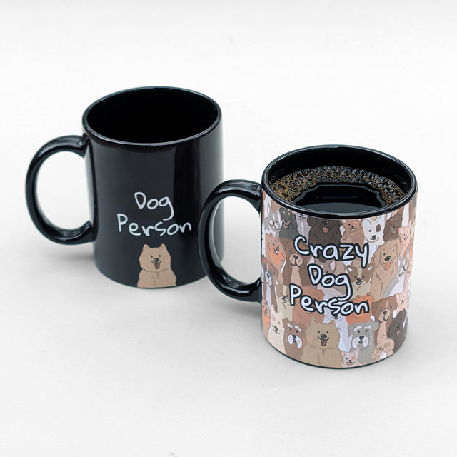 Crazy Dog Person Heat Change Mug