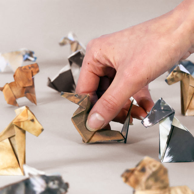 Fold Your Own Origami Dogs Paper Pups Kit by Pikkii