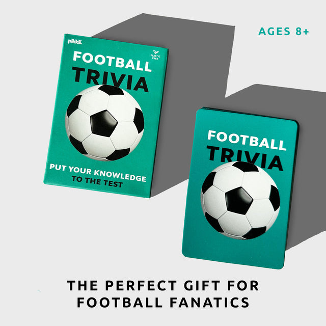 Football Trivia Cards by Pikkii for ages 8+ - The perfect gift for football fanatics