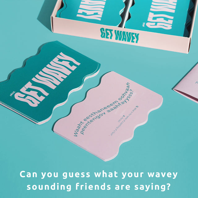 Get Wavey by Pikkii Question Cards - Can you guess what your wavey sounding friends are saying?