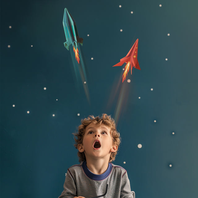 Flying Paper Rockets