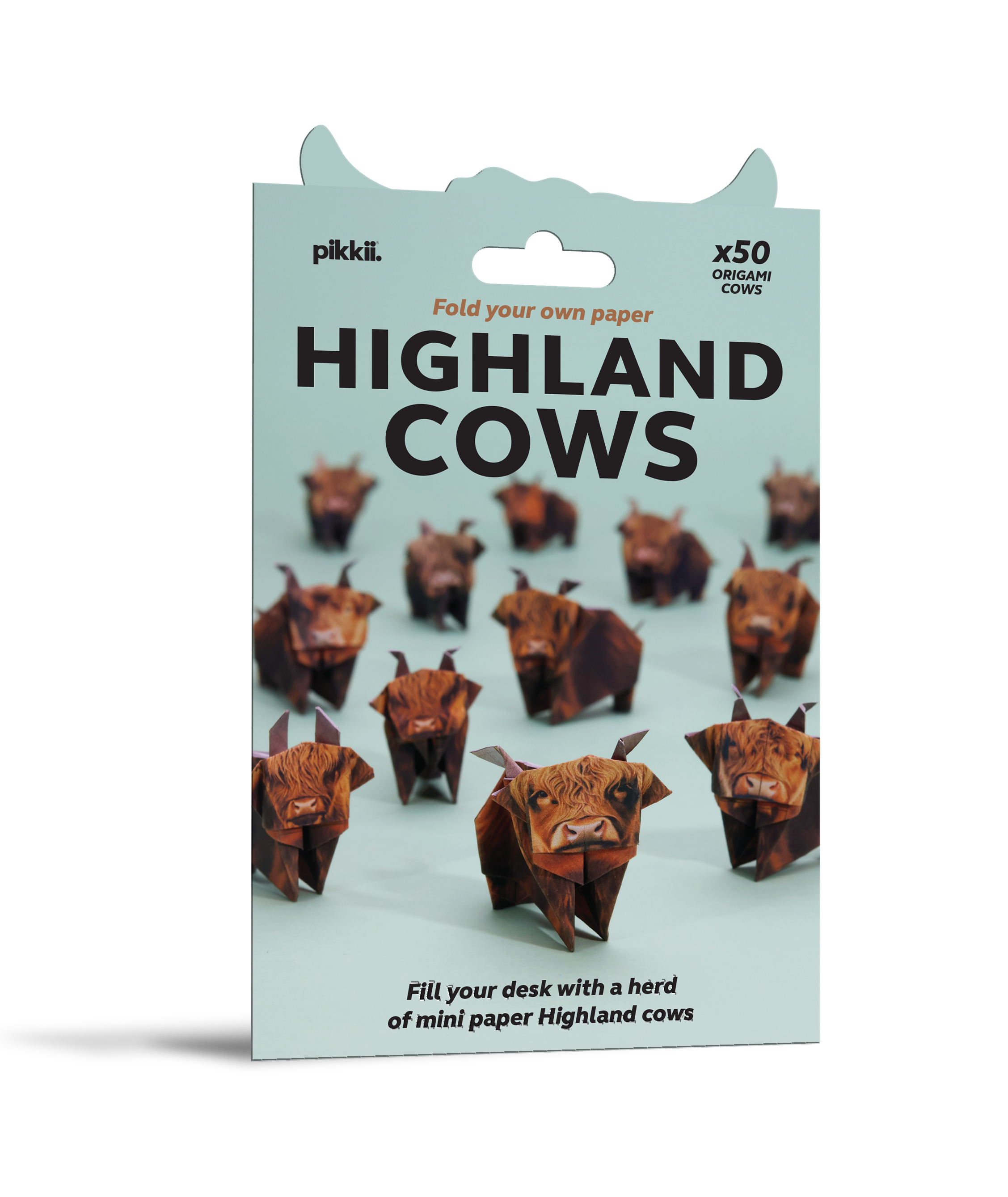 Paper Highland Cows | Origami Cow Craft Kit | Fun Gift for Cow Lovers ...