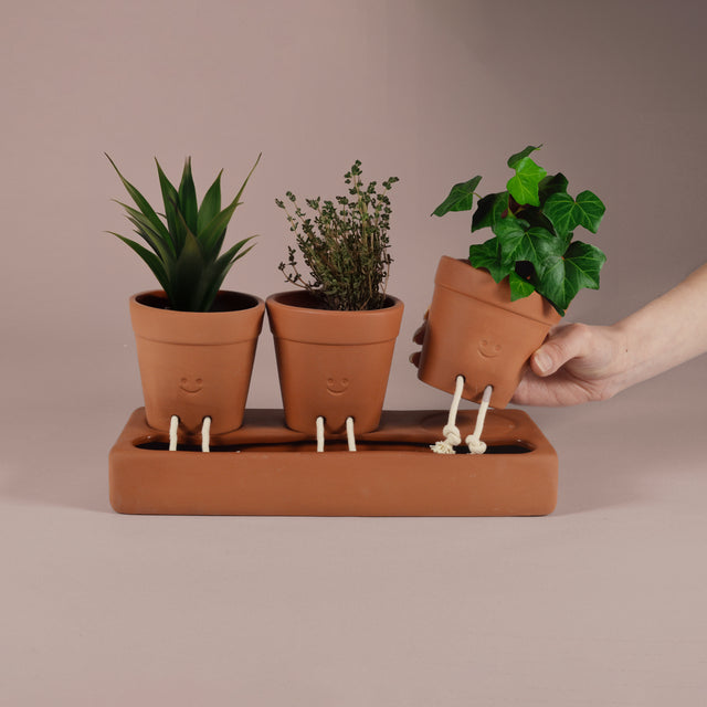 Trio Self Care Planter| Self Watering Plant Pot