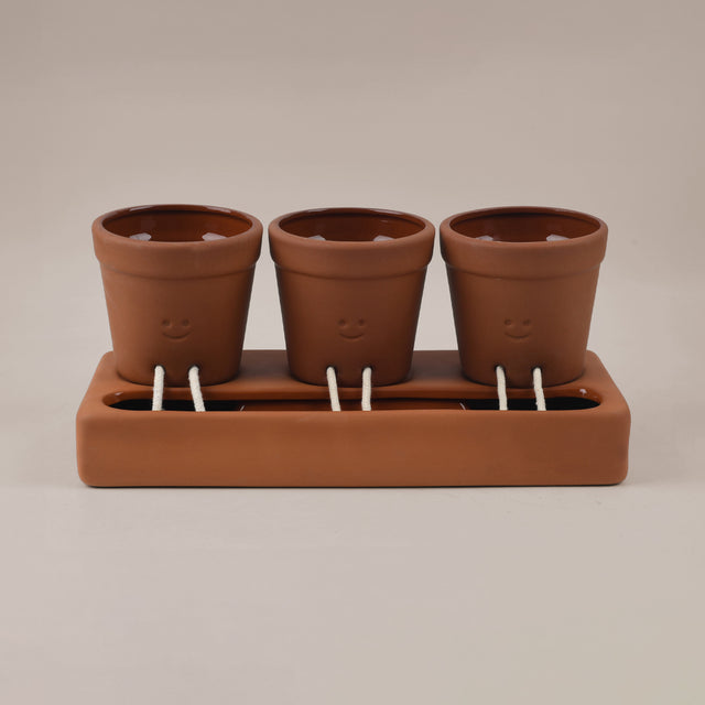 Trio Self Care Planter| Self Watering Plant Pot