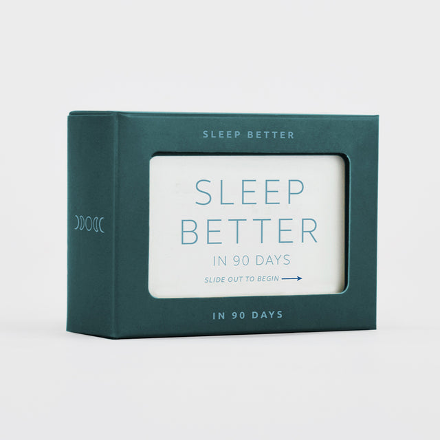 Sleep better in 90 days slide box by Pikkii on grey background