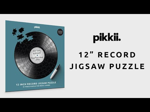 12 inch record jigsaw puzzle personalised gift for music lovers video
