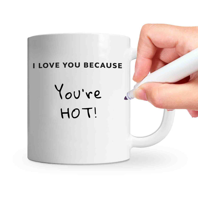 I Love You Because Mug + Pen