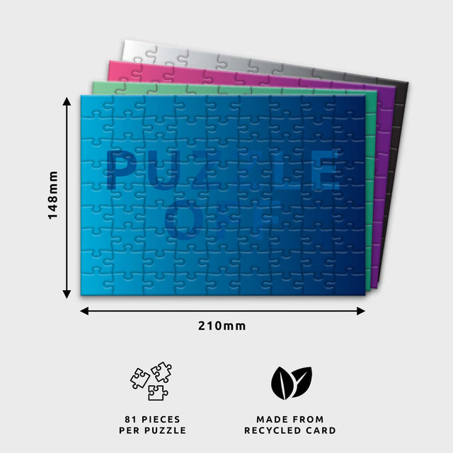 Puzzle-Off Game by Pikkii Dimensions and Materials of Each Puzzle