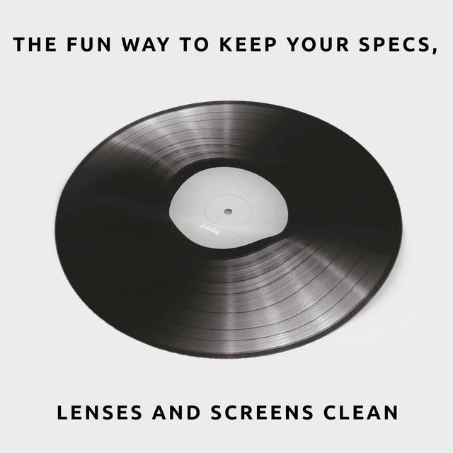 Pikkii Fun Microfiber Cloth - 6" Vinyl Record - The Fun Way To Keep Your Specs, Lenses & Screens Clean 