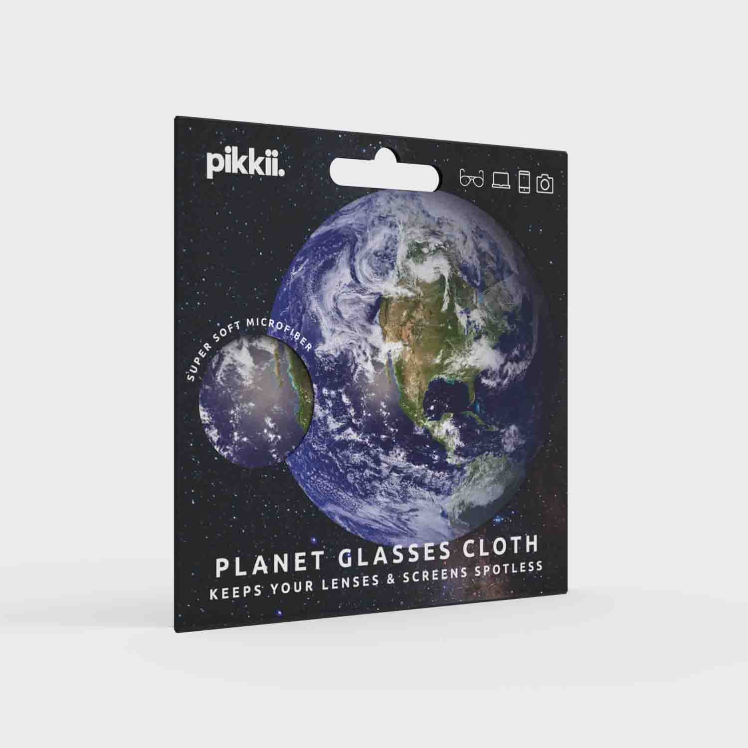 Planet Earth Glasses Cloth  Fun Microfiber Lens Cleaning Cloths