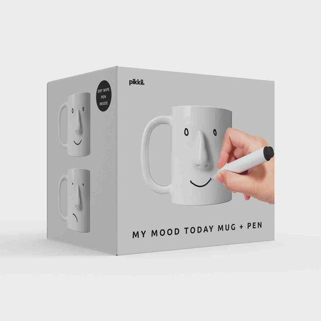 Pikkii - My Mood Today Mug and Pen - Front of Packaging