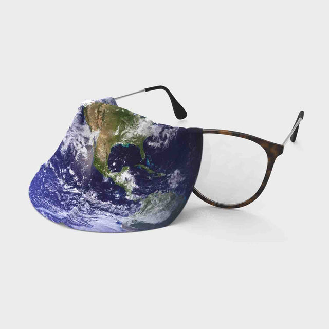 Pikkii Planet Earth Microfiber Cloth On The Glasses