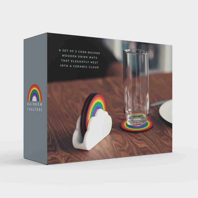 Pikkii - Rainbow Coasters - Back of Packaging