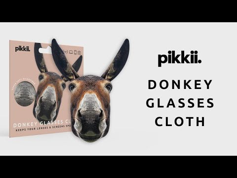 Donkey Microfiber Glasses Cloth by Pikkii Video