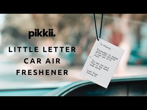 Little Letter Car Air Freshener by Pikkii Promo Video