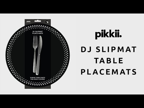 DJ Slipmat Dining Table Placemats by Pikkii Video
