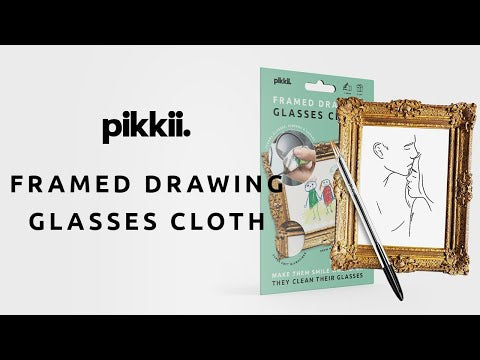 Framed Drawing Glasses Cloth by Pikkii Video Demonstration