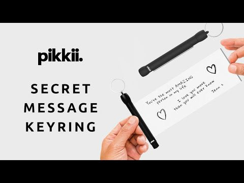 Pikkii Secret Message Keyring Video