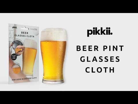 Beer Pint-Sized Microfiber Glasses Cloth by Pikkii Video