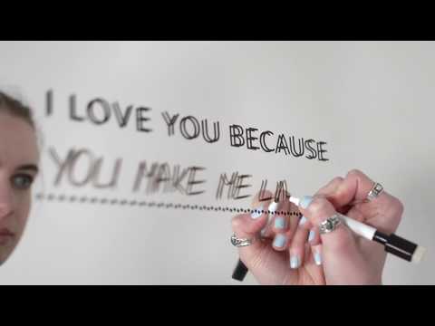 Pikki i love you because decal sticker application on mirror and message examples