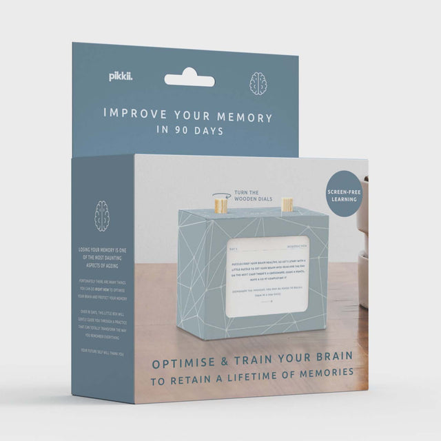 Improve Your Memory in 90 Days Scroll Box Front of Packaging