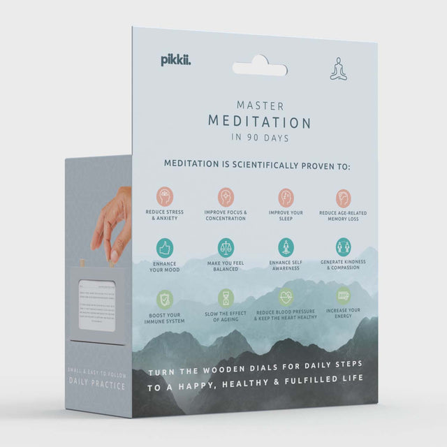 Master Meditation in 90 Days Box Back of Packaging