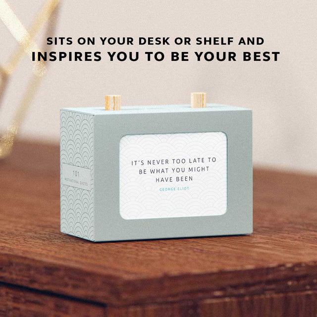 101 Motivational Quotes Scroll Box Sits on your desk and inspires you to be your best