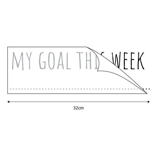 My Goal This Week Mirror Sticker Dimensions