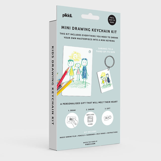 Create and Shrink Your Own Mini Drawing Keyring Kit