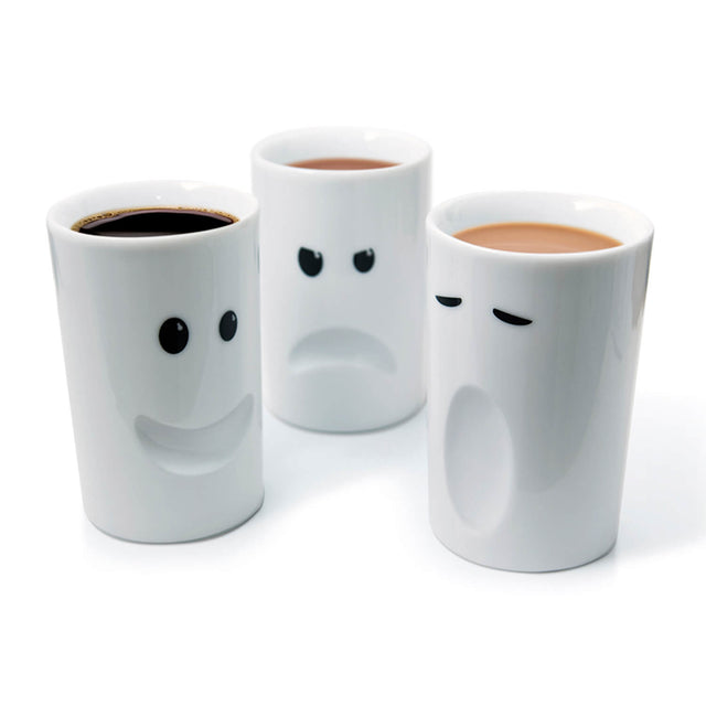 Pikkii Mood Mugs - Three Mood mugs on white background 