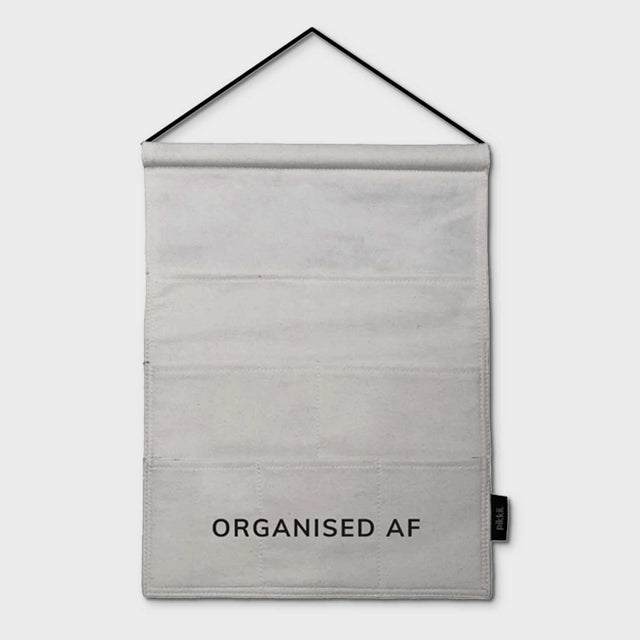 Organised AF Hanging Pocket Wall Organiser by Pikkii