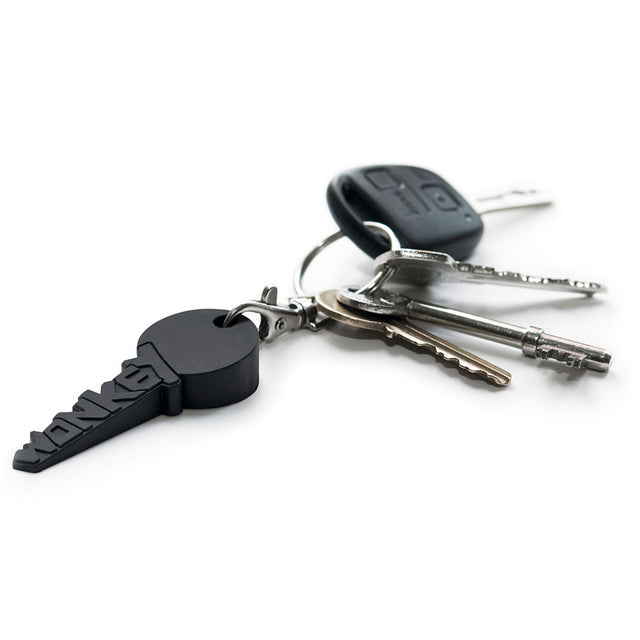 WonKey Keyring - Fixes Wobbly Tables - Set of Keys with Wonkey KeyRing on white Background